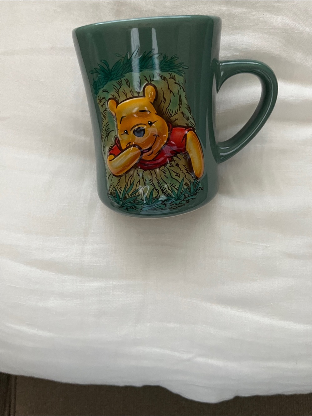 Disney Winnie the Pooh Green Ceramic Coffee Mug